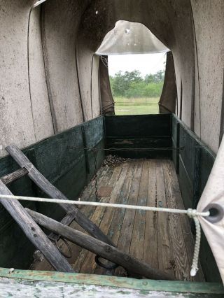 Antique Horse Drawn Covered Wagon - Needs Work 5