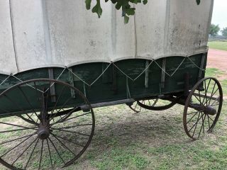 Antique Horse Drawn Covered Wagon - Needs Work 8