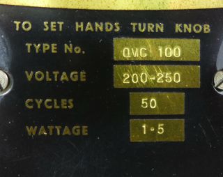 RARE VINTAGE RETRO SMITHS ELECTRIC MYSTERY CLOCK JAEGER PATENT C.  1950 ' S 6