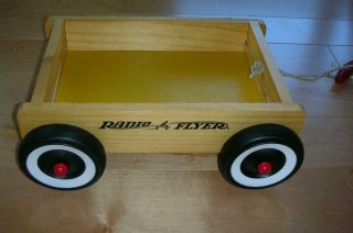 Radio Flyer Wooden Wagon Wood Pull Toy