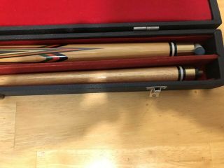 Vintage Professional 2 PIECE POOL CUE STICK with EXTRA TIP 18 oz 2