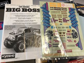 Vintage Kyosho Big Boss 1/10 Monster Truck Car Crusher Kit RARE 4