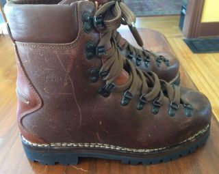 Vintage AKU Men ' s Mountain Climbing Boots Made for Gallo Juchten 43 EU/9.  5 US 2