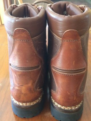 Vintage AKU Men ' s Mountain Climbing Boots Made for Gallo Juchten 43 EU/9.  5 US 4