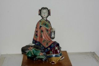 Vintage Japanese Ceramic Women Figure