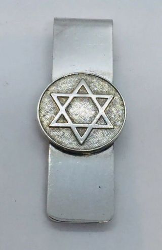 Tiffany & Co.  Vintage Authentic Sterling Silver Star Of David Money Clip