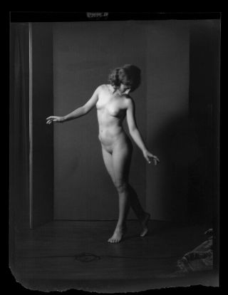 Art Nude Dancer Alice Seltzer Vintage 1923 Arnold Genthe Negative Classical Pose 2