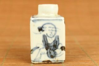 Rare Chinese Old Procelain Hand Painting Pot Figure Table Decoration