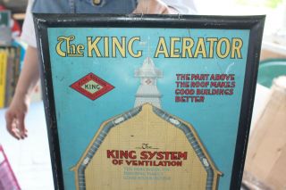 Rare Vintage 1920 ' s The King Aerator Barn Ventilation Farm Feed 19 