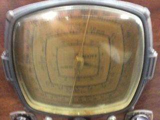 Vintage E H Scott Model 16 Radio Dial Cover,  Bronze Surround And Pointer Only