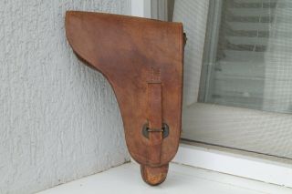 Old Rare Ww2 Wwii German Luger P08 Skin Holster
