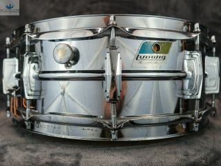 A Beauty W/paper Tag Ludwig Vintage 1972 Lm400 Supraphonic Snare Drum