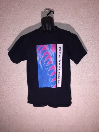 90s Vintage 1995 Nin Nine Inch Nails 1990 Hate 2 - Sided Concert Tour T - Shirt