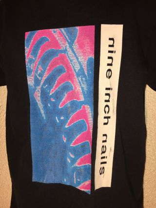 90s Vintage 1995 NIN Nine Inch Nails 1990 Hate 2 - sided concert tour t - shirt 2