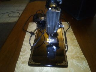 Vintage Singer Featherweight 221 - 1 Sewing Machine with Case & Attachments 3