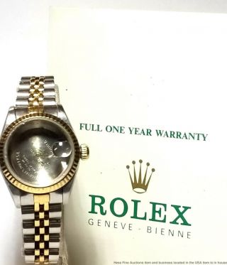 Rolex 69173 Ladies Two Tone 18k Gold Ss Case And Bracelet Project Watch W Papers