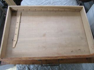 Vintage BELDING Spool Silk Sewing Wooden 14.  5x9.  25x4 2 - Drawer Cabinet VG/FN 5.  0 4