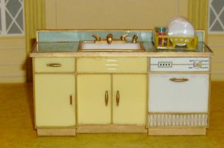 IDEAL Petite Princess (Patti) Dollhouse Kitchen Appliance Roombox_complete. 5