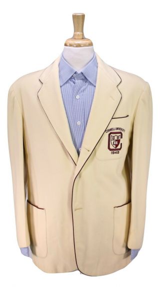 The Blazer Guild Vintage 1948 Cornell University Varsity Ivy Trad Blazer 40r