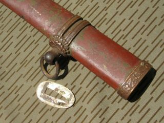 Great Wwii Japanese Shin Gunto Metal Scabbard No Dents Bends W/ Spacer