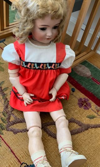 German antique doll handmade over 100 years old bisque 3