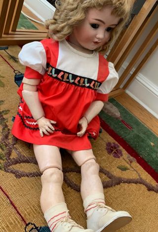 German antique doll handmade over 100 years old bisque 6