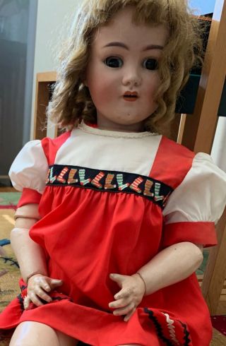 German antique doll handmade over 100 years old bisque 7
