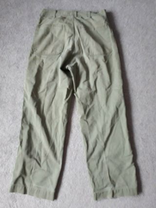 Vintage WW2 Mens US Marine Corps Herringbone Size 30/30 HBT Pants 3