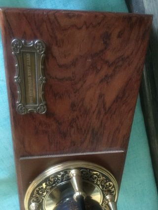 VNTG Franklin National Maritime Historical Society Zodiac Brass Hourglass 3