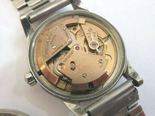 VINTAGE STAINLESS STEEL GENTS OMEGA AUTOMATIC WRIST WATCH CALIBER 351 MOVEMENT 4
