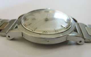 VINTAGE STAINLESS STEEL GENTS OMEGA AUTOMATIC WRIST WATCH CALIBER 351 MOVEMENT 7