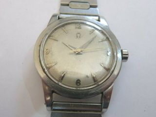 VINTAGE STAINLESS STEEL GENTS OMEGA AUTOMATIC WRIST WATCH CALIBER 351 MOVEMENT 8