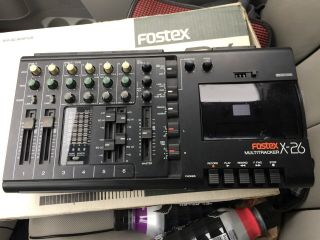 Fostex X - 26 Vintage 4track Multi - Track Cassette Recorder/power Supply