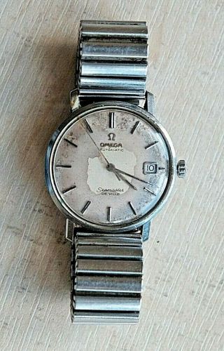 A Vintage Omega Seamaster De Ville Automatic Mens Wrist Watch