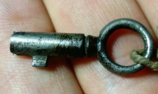 Small Antique / Vintage Bramah Key 28.  3mm