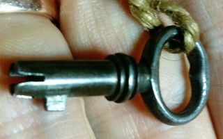 Small Antique / Vintage Bramah Key 30.  4mm
