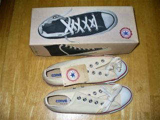 Vintage Converse All Star Shoes Off White Size 8