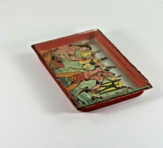 Vintage American Metal Toy Company Indian Dexterity Puzzle with Glass Front 6