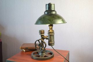 Vintage Style Steampunk Lamps On Industrial Design Edison Light Table Lamp
