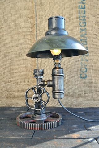 Vintage style Steampunk lamps on industrial design Edison light table lamp 2