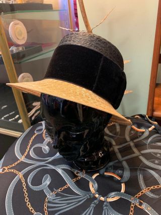 Pre - Owned Vintage Chanel Straw Hat