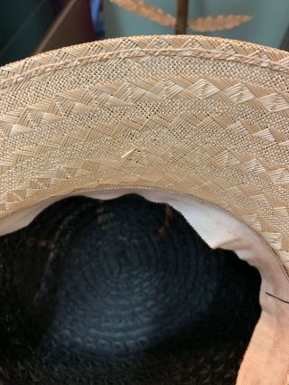 Pre - owned Vintage Chanel Straw Hat 5