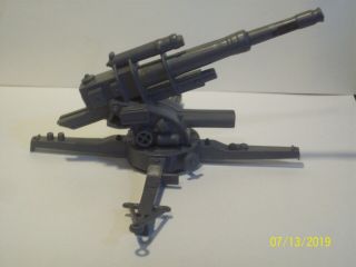 Vintage Marx WW II Battleground PlaySet Dark Gray German 88mm Artillery Gun 4