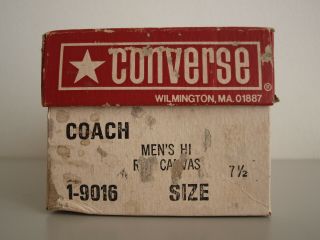 Converse Coach 1975 US 7.  5 Deadstock BNIB Vintage All Star Stars Ultra Rare 11