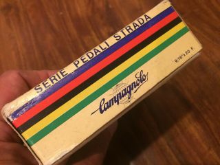 Vintage NOS NIB Campagnolo Nuovo Record steel pedals 8