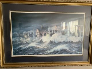 Jim Booth " Storm Warnings " The Storm 1989 Framed Print