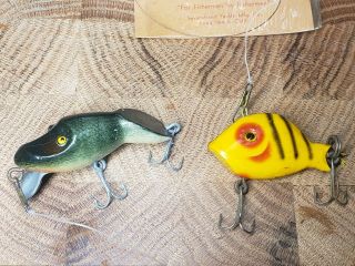 Vintage Wooden Unique Fishing Lures