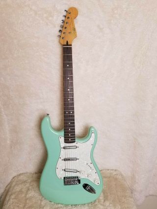 Surf Green Squier Vintage Modified Surf Stratocaster By Fender Duncan Vibe