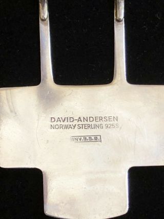 David Andersen Sterling Silver enamel Necklace Norway Bjorn Sigurd Ostern 10