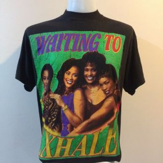 Vtg Waiting To Exhale T Shirt Rap Tee Whitney Houston Hip Hop 90s